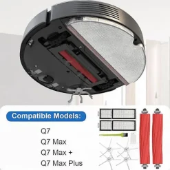Tillbehör till Q7 / Q7 Max / Q7 / Q7 Plus, borste kit robotdammsugare tillbehör