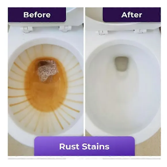 Toalettrengöring, Insta-Action Fizzclean-skum för skinande ren toalett, Eliminerar fläckar på 20 min, Skrubbfri rengöring, Kraftfull djuprengöring
