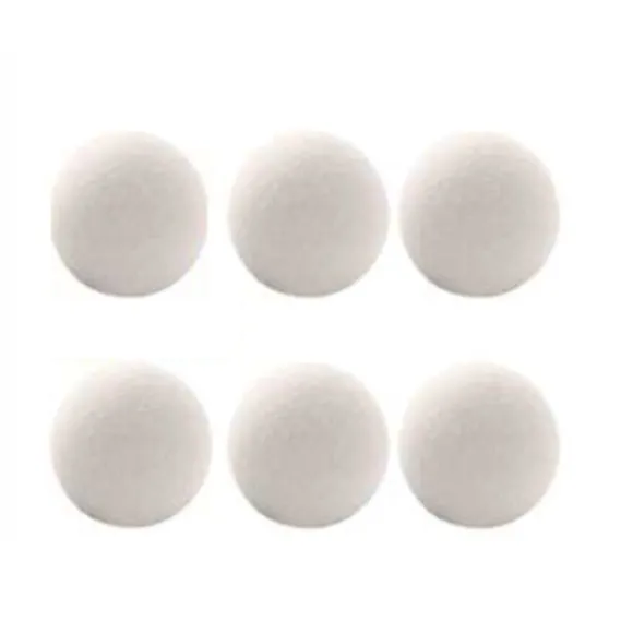 Torkbollar av ull 3 cm 6-pack Vit S