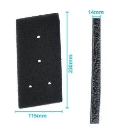 Torktumlare Filter 4-pack - Whirlpool 481010716911 - Svart - Effektiv luddavlägsning, enkel installation