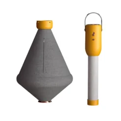Torktumlare Låg Ljud Bärbar Skotorktumlare med Tygöverdrag för Hem Sovsal Resa Orange EU-kontakt 220V