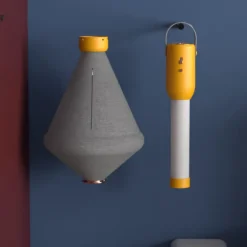 Torktumlare Låg Ljud Bärbar Skotorktumlare med Tygöverdrag för Hem Sovsal Resa Orange EU-kontakt 220V