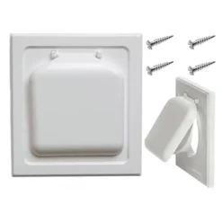 Torktumlarens ventilationslock med dubbla dörrar, utomhus, 4 tum, torktumlarens ventilationslock, torktumlarens ventilationsrör och trimring, inomhus | Fyndiq