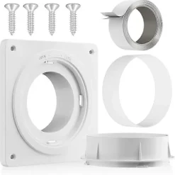 Torktumlarkontakt, Twist Lock Torktumlarslang Ventilationskit Med Snabbkopplingsfunktion, Väggplatta Passar 4-tums Kanaler (FMY)