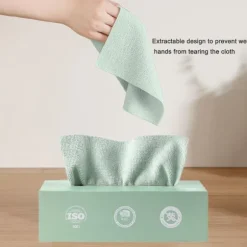 Trasor i en låda (20 stycken) - 19,8 x 19,8 cm återanvändbara våtservetter för rengöring, kantlösa frottéhanddukar, verkstadstrasor, tvätt, damm, engångs | Fyndiq