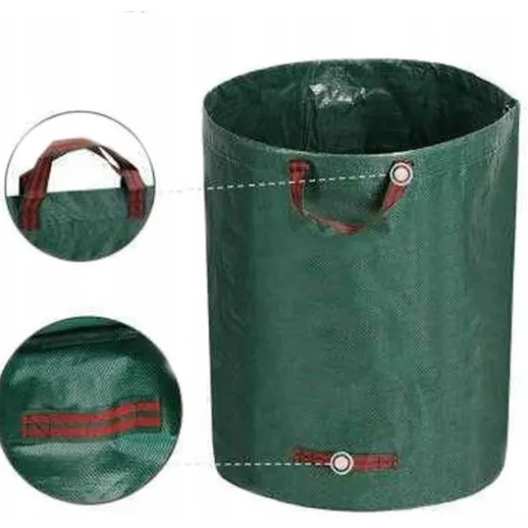 Trädgårdssäck Big Bag Set Säck Säck Trädgårdssop Säck 300L*3PC