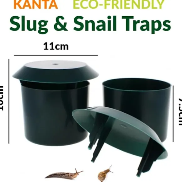 Trädgårdssnigel- och snigelfälla Miljövänlig giftfri plast Skadedjursfångare Låda Säker Utomhus Trädgårdsblommor (8-pack)