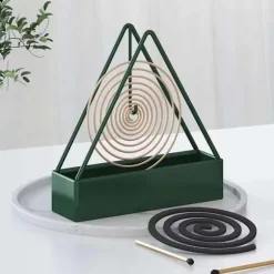 Triangulär Myggspolehållare, Insektsmedel & Brandsäker Green