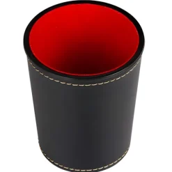 Tärningsbehållare Tärningsspel Del Tärningsskakare Behållare PU Läder Barverktyg