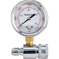 Tryckmätare för högtryckstvätt, 6000 PSI, 3/8 tums snabbkoppling, tryck