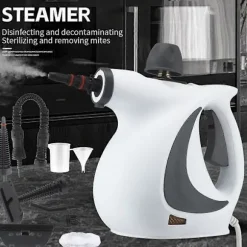 Tryckångare Kompatibel med Handhållen Ångrengörare Kompatibel med Soffa Kläder Bil GrayWhite Black