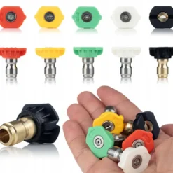 Tryckpistol Fortis 4000 PSI + 5 Quick Connect Munstycken – M22 | Adapter EasyLock | Kompatibel med Karcher HD, Lavor, Parkside