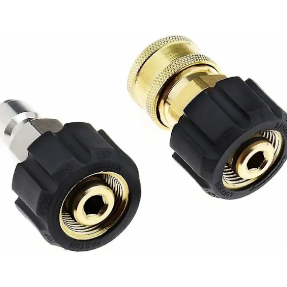Trycktvättslangadapter Hon till 3/8 Han Snabbkoppling och 3/8 Hon Snabbkoppling till M22 14mm Hon