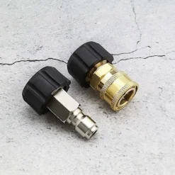 Trycktvättslangadapter Hon till 3/8 Han Snabbkoppling och 3/8 Hon Snabbkoppling till M22 14mm Hon
