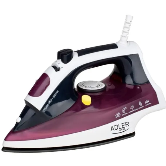 TS Steam Iron with Maximum Power of 3000W and Stainless Steel Soleplate