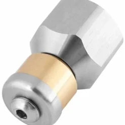 TS-Roterande rengöringsmunstycke 3/8'' BSP Avloppstryck Rengöringsslang Munstycke i rostfritt stål