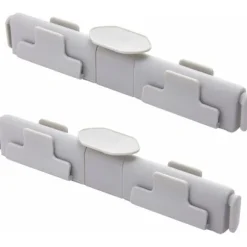 Tvådelad sopsorteringsklämma - Behållare för vått och torrt avfall - Kökstillbehör - Klämma för sortering av vått och torrt avfall (grå) - 9,1 x 2,9 cm | Fyndiq