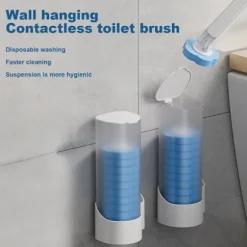 Tvätt gratis set Engångsplatsbesparande toalettrengöringsborste Hemstädmaterial C