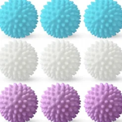 Tvättbollar 9-pack torkbollar för tvättmaskin Tvättbollar