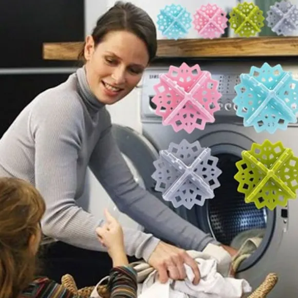 Tvättbollar som samlar upp ludd och hår 4-pack, Tvättboll för Tvättmaskin Flerfärgad