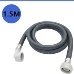 Tvättmaskin Vattenslang 1,5 m inloppsslang Förlängning vattenslang, 25 mm 3/4 tum vinkel/rak vatteninloppsslang, för disk