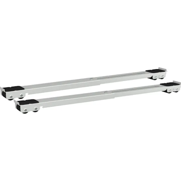 Tvättmaskinsockel 2 pcs Silver 72 x 5 x 4,5 cm Rostfritt stål
