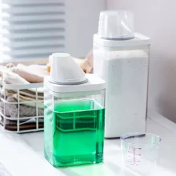 Tvättmedelsbehållare med måttskala och lufttät design - 1100ml