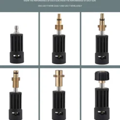 Tvättslangadapter 1/4-anslutning för K2 K3 K4 K5 K6 K7 Ersättning