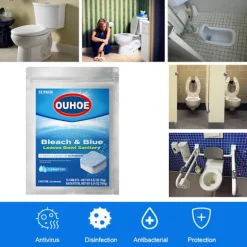 Ultra Clean Toalett Tabletter Blek & Blå, Rain Clean Doft