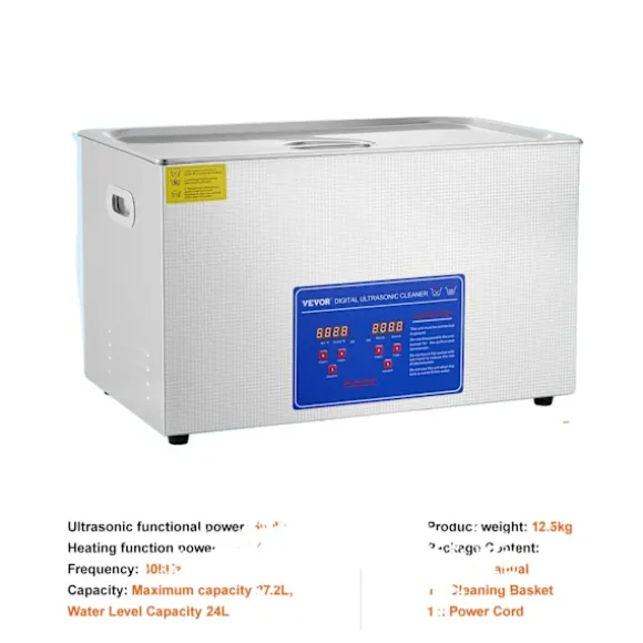 Ultraljudsrenare, Kraftfull 600W Ultraljudseffekt, Stor 27,2L Kapacitet,30 liter