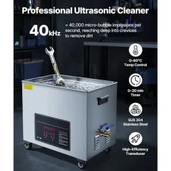 Ultraljudsrengörare 50 L-Duoku-Ultraljudsrengöringsapparat 840 W 40 kHz-med Digital Skärm-i Rostfritt Stål