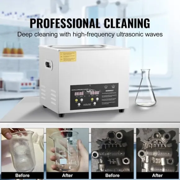 Ultraljudsrengörare-Duoku-10 L-Digital professionell laboratorierengörare med timer