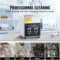 Ultraljudsrengörare-Duoku-2 L-Digital professionell laboratorierengörare med timer-Värme 100 W