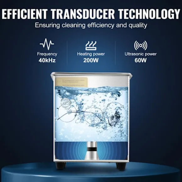 Ultraljudsrengörare-Duoku-2 L-Digital professionell laboratorierengörare med timer-Värme 100 W