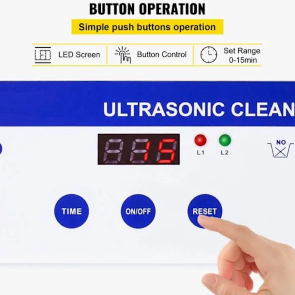 Ultraljudstvätt-Duoku-0,8 L-Digital Timer-Rostfritt stål-35 W