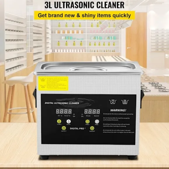 Ultraljudstvätt-Duoku-3 L-Digital Professionell Laboratorietvätt med Timer