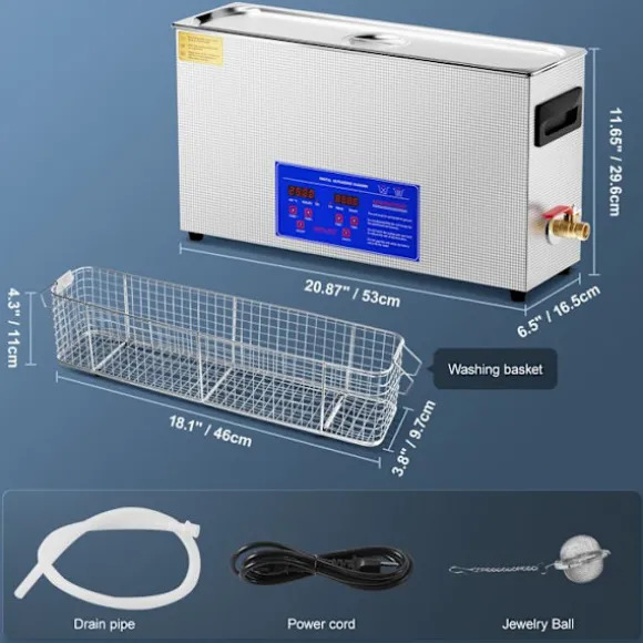 Ultraljudstvätt-Duoku-10 L-Digital Rengöringsmaskin 300W med Värme och Timer
