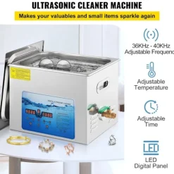 Ultraljudstvätt-Duoku-15 L-Justerbar frekvens 36 kHz ~ 40 kHz-Digital timer och uppvärmning