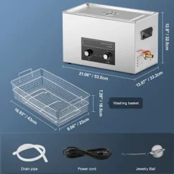 Ultraljudstvätt-Duoku-30 L-Sonic Kavitation Maskin 360W med Värme, Timer och Korv.