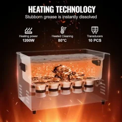 Ultraljudstvätt-Duoku-30L-Digital Rengöringsmaskin 600 W 40 kHz-med Timer, Värme, Avgasning och Skonsamt Läge