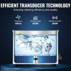 Ultrasonic Cleaner-Duoku-15 L-med Timer, Uppvärmning 600 W, Ultrasonic Effekt 360 W