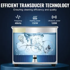 Ultrasonisk Rengörare-Duoku-2,85 L-Digital Timer och Värme-Rostfritt Stål-40kHz