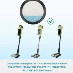 18V ONE+ Sladdlös Dammsugare Filter för husdjur, PCL720, PBLSV716, PBLSV717 Dammsugare, Jämför med Del A32SV720N