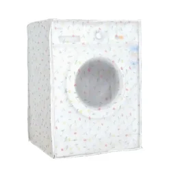 Vattentätt Dammskydd Tvättmaskinsskydd Automatisk Tvättmaskinsöverdrag Premium PEVA Tvättmaskinsfodral för Hemmet (60x55x82cm)