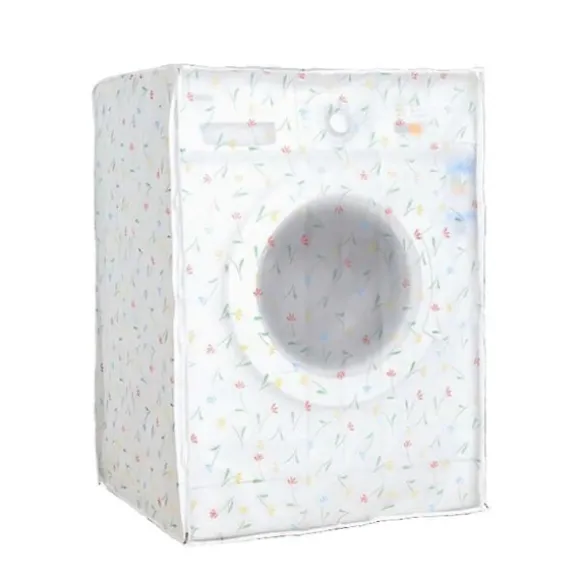 Vattentätt Dammskydd Tvättmaskinsskydd Automatisk Tvättmaskinsöverdrag Premium PEVA Tvättmaskinsfodral för Hemmet (60x55x82cm)
