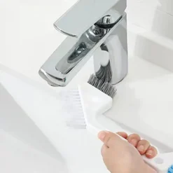 V-formad spaltrengöringsborste Multi Corner Multifunktionella rengöringsverktyg för vardagsrummet White