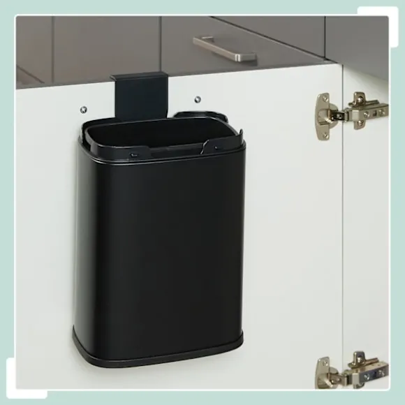 Väggmonterad avfallsbehållare, 5L, avtagbart lock
