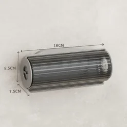 Väggmonterad soppåsedispenser plastpåsar shoppingväska behållare Light Gray