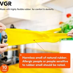 VGOGÅteranvändbara hushållsrengöringshandskar, gummidiskhandskar
