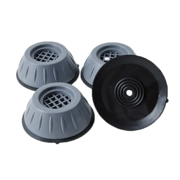 Vibrationsdämpande fötter för tvättmaskin/torktumlare Grå 4-pack